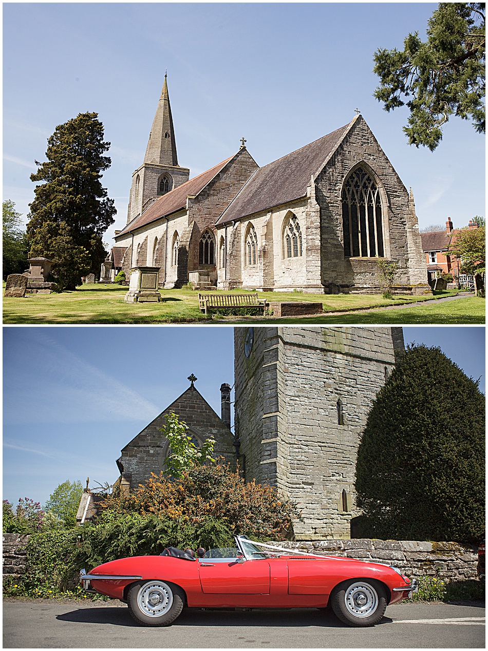 wedding St Mary Magdalene Tanworth in Arden