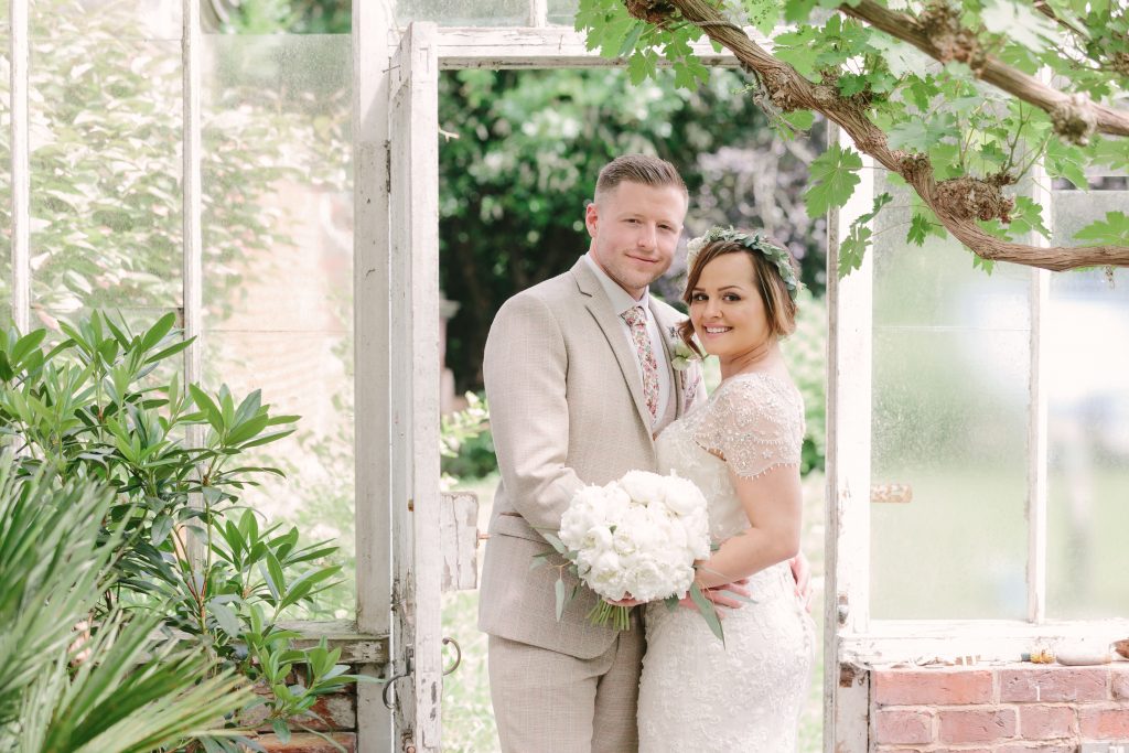 Bride and Groom at Hampton Manor